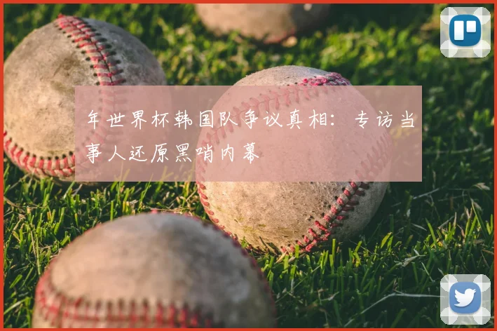 年世界杯韩国队争议真相：专访当事人还原黑哨内幕