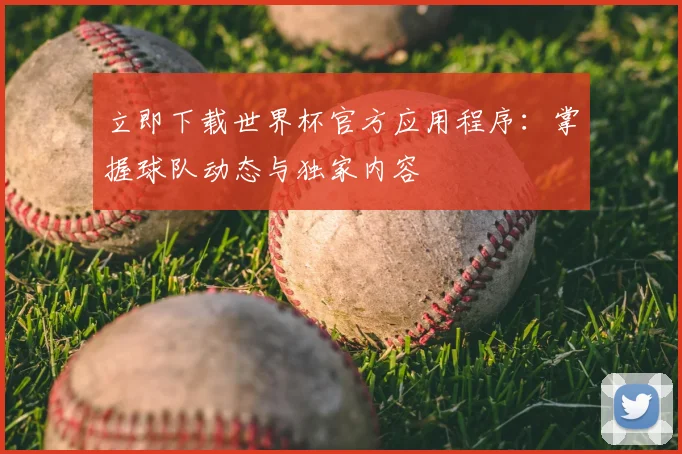 立即下载世界杯官方应用程序:掌握球队动态与独家内容