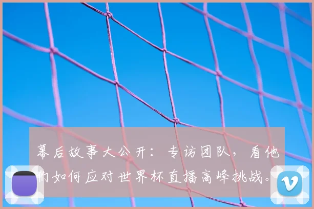 幕后故事大公开：专访团队，看他们如何应对世界杯直播高峰挑战。